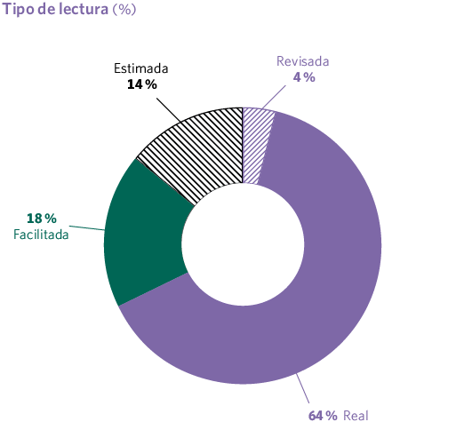 Tipo de lectura (%)